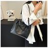Bolso de gran capacidad para mujer 2024 nuevo bolso de hombro con textura personalizado moda ins popular este año bolso tote para ir al trabajo