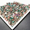 Perla artificial color mágico 8 mm sin agujero degradado sirena cuentas sueltas diy hecho a mano cuentas redondas pequeñas relleno de cubo cosmético joyería