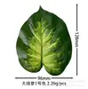 Folhas Verdes Artificiais de Jiboia, Folhas de Alocásia Sempre-Verdes, Pequeno Ramo de Planta em Vaso Acessórios DIY Decoração de Casa Folhas Falsas