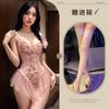 Night Ting Fragancia Ropa Interior Sexy Elegante Sling Bordado para Ajuste Ceñido Recogido Floral Malla Tirante Jumpsuit Ajustado