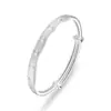 Pulseira de Prata Pura 9999 CNC Trevo de Quatro Folhas Pulseira Abertura Push-Pull Ajustável Pulseira de Trevo Moda Popular