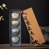 Taza Maestra de Apertura del Horno Ru de Cerámica Traje de Caja de Regalo Taza Especial Personal de Alta Gama Taza Individual Taza de Té Regalo de Acompañamiento
