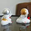 Astronauta Bonito Estatueta Feita à Mão Boneco Homem do Espaço Adorável Decoração de Casa Área de Trabalho Carro Pequeno Enfeite de Artesanato