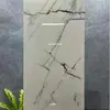 Azulejos de Piso de Pedra de Luxo Estilo Francês Preto Minimalista com Padrão de Mármore 60*120 Azulejos Cerâmicos para Hotéis e Supermercados, Azulejos Brilhantes Cor de Café