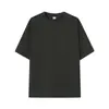 Camiseta de algodón puro de alta resistencia, tejido fino, 240g, manga corta, cuello redondo, ropa de trabajo, uniforme de clase para estudiantes, uniforme de grupo, unisex, versátil