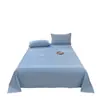 Nuevo juego de ropa de cama para el hogar 2026, 100% algodón cepillado y engrosado, color liso simple, suave y amigable con la piel