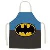 Delantal con estampado de superhéroes Marvel Superman Iron Man Batman adulto niños bata de limpieza ventas directas de fábrica