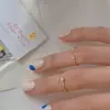 Anillo de Diamante para Mujer Extremadamente Fino Lujo Ligero ins Nicho Simple Ajustable Anillo Abierto de Junta Estudiante Mejor Amigo Dulce Anillo de Cola