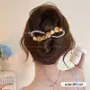 2026 Novo Elegante Presilha de Garra Grande Pelúcia Retro Presilha de Cabelo para Nuca Flor Bico de Pato Presilha de Cabelo para Mulheres