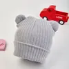 Comercio Exterior Sombreros de Punto para Bebé Hechos para Otoño e Invierno Alta Elasticidad Oso Bebé Unisex para Niños Sombreros de Invierno para Niños