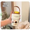 Nueva taza térmica con estampado de leopardo, alto valor estético, vaso de agua de acero inoxidable 316, sensación de lujo ligero y alta gama, taza de café portátil con asa