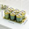 Plástico selado jarra grão cozinha armazenamento de grau alimentício transparente jarra caixa snack produtos secos frasco de armazenamento de grão de café