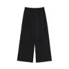Calça Casual ALINDM Plus Size para Mulheres Plus Size, Estilo BF Preguiçoso Solto Calça Reta de Perna Larga Emagrecedora para Mulheres