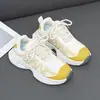 Zapatillas deportivas para niñas, modelos de primavera y otoño, zapatos para niñas, zapatos tipo dad de malla para niños medianos y grandes, zapatillas casuales transpirables para correr