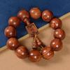 Pulseira de contas de pêra Huanghua com drenagem viva, grande folha, mogno, pulseira masculina e feminina, popular fabricante de joias literárias por atacado