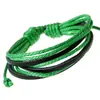 Accesorios Populares Europeos y Americanos, Pulseras de Cuero Trenzadas a Mano Multicapa Personalizadas, Pulseras de Mano Simples y Versátiles para Estudiantes Hombres y Mujeres