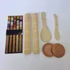 Kit de Herramientas para Hacer Sushi de Amazon Set de Herramientas Transfronterizo Sushi Plato Japonés Cuchara para Arroz Bola de Arroz Molde para Sushi Venta al por Mayor