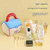 Bolsa Cosmética de Casa Pequeña, Linda, Gran Capacidad, Alta Apariencia, Portátil, Bolsa de Almacenamiento de Viaje Impermeable, Neceser Engrosado