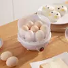 Fábrica por atacado mini caldeira de ovos de camada única e dupla tampa transparente grande capacidade vapor de ovos eletrodomésticos de cozinha presente
