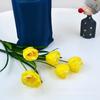Fabricante de Tulipanes Flor Simulada de Tulipán Multicapa de 3 Cabezas Decoración de Boda Ingeniería de Paisajismo Arreglo Floral