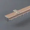 Riel de Cortina de Aleación de Aluminio Engrosado Riel Silencioso de Alta Resistencia Doble Venta al por Mayor Riel de Aluminio de Alta Resistencia Venta Caliente Transfronteriza