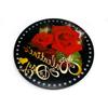 Nova 3mm perfurado dupla face impresso cristal impresso acrílico placa artesanal diy rattan cesta tecida placa inferior acessórios de hardware