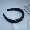 Diadema Sencilla de Lunares para Mujer, Diadema Versátil de Moda de Parte Superior Alta, Accesorio para el Cabello Estilo Coreano de Celebridad de Internet para Salir
