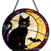 Novo Produto Transfronteiriço: Pingentes Coloridos de Vidro, Decorações com Atmosfera de Fantasma para Halloween, Artesanato Decorativo para Festival de Fantasmas em Casa e ao Ar Livre