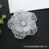 Parche de Tela de Malla Multicapa con Flor de Pedrería Accesorios Bordado 3D Hecho a Mano Flor para Zapatos Sombreros Vestidos de Boda Vestidos de Noche Flores Decorativas DIY