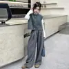 Conjunto de Niña Primavera y Otoño 2025 Nuevo Elegante de Moda Celebridad de Internet Chaleco Suéter Pantalón Traje Conjunto de Tres Piezas
