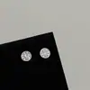 [Colección de Pendientes de Diamante Plateado] Casuales, Pequeños, Exquisitos y los Más Fáciles de Combinar Pendientes Dulces y Femeninos Venta al por Mayor