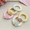 Fofo Menina Coração Creme Peixe Faixa de Cabelo Tecido Veludo Corda de Cabelo Simples Prendedor de Cabelo Colorido Peixe Elástico de Cabelo Atacado