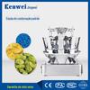 Balança de Pesagem Combinada Multi-Cabeça Computadorizada para Alimentos Extrudados de Alta Velocidade para Batatas Chips e Salgadinhos Crocantes, Equipamento de Embalagem Vertical de Pesagem Totalmente Automático
