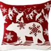 Capa de Almofada de Natal Amazon Árvore de Natal Floco de Neve Veado Capa de Almofada Sala de Estar Sofá Suportes de Almofada Decorativos Personalização
