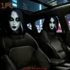 Funda para Reposacabezas de Coche con Estampado de Bruja Misteriosa, Funda Universal de Almohada para el Cuello para el Interior del Coche, Se Puede Etiquetar y Personalizar con Tu Propia Imagen