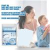 Jue-Fish Papel de Burbujas para Lavandería Limpieza Quitamanchas Concentrado Tableta para Lavandería Retenedor de Fragancia Ropa Blanca para el Hogar