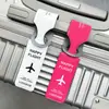 Etiqueta de Equipaje Termoformada de PVC Transfronteriza Etiqueta de Equipaje de Viaje Anti-Pérdida Etiqueta de Equipaje para Check-in de Avión