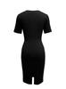 [Exclusivo transfronterizo] 2023 Amazon Vestido Negro de Cintura con Lazo de Tirantes Caliente para Mujer Venta al por Mayor al Contado