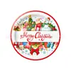 Muñeco de Nieve Navideño Set de Vajilla Navideña Calcetines Navideños Regalos de Árbol de Navidad Platos de Papel Vasos de Papel Servilletas de Papel Suministros para Fiestas Navideñas