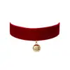 Flor de Cuello de Satén de Alta Gama Mismo Collar Choker de Flor Estéreo de Blogger Coreana Collar de Rosa para el Cuello Accesorios