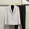 Trajes delgados de primavera y verano de corte holgado para hombre, ropa formal de negocios, casual, moderno, chaqueta de traje pequeña, moderna