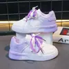 Zapatos Deportivos para Mujer Color Degradado Tenis Blancos Novedad Primavera y Otoño 2026 Zapatos Planos para Correr Casuales Estilo Universitario Zapatos Individuales