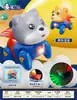 Brinquedos de bebê meninos e meninas brinquedos de bebê boneca escaladora elétrica de educação infantil crianças Corda de luz e música elétrica bebê