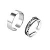 Anillo para Hombre de Moda Estilo Ins Frío Moda Lujo Ligero Nicho Anillo de Cola Retro de Alta Gama Anillo de Dedo Dividido para Hombre Pulsera