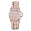 Acero con estrella de diamante reloj de señora micro-negocio explosión nuevo aleación de cristal tricolor dorado reloj de cuarzo al por mayor