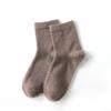 Meias Femininas de Lã Pura 2026 Outono e Inverno de Uso Geral, Fio Fino, Antiodor, Absorventes de Suor, Não Cheiram Mal, Meias de Cano Médio, Meias Grossas para Casa