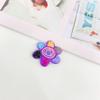 Ilustração de linha pintada à mão urso infantil flor cor pingente fofo DIY Joias Artesanais brincos material de acessórios