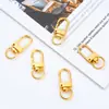 Llavero con Gancho de Metal Accesorios para Equipaje DIY Tres Puntos Puerta Pequeña Bolsa de Joyería Hebilla de Resorte Llavero Galvanizado