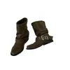 Botas Fashion Retro Outono Inverno Saia Temperamento 2026 Novo Estilo Tendência Combina com Botas de Cano Curto Dobras sobrepostas Emagrecedor Versátil Botas Femininas