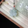 Colgante de Jade Tianshan de Xinjiang Flor Flotante Cierre de Plata S925 Jadeíta de Tianshan Sin Importar Marca Colgante de Calabaza Adorno Colgante de Jade Tianshan